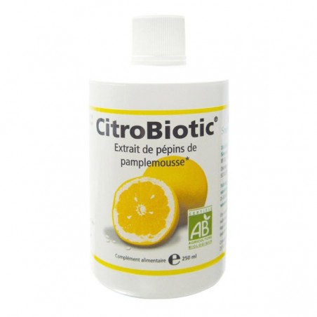 CITROBIOTIC 250ml - PHARMACIE VERTE - Herboristerie à Nantes depuis 1942 - Plantes en Vrac - Tisane - EPS - Bourgeon - Mycothéra