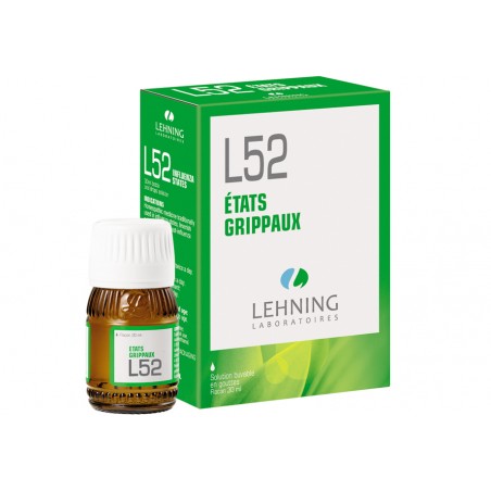 L52 - Etats grippaux - Flacon 30ml - PHARMACIE VERTE - Herboristerie à Nantes depuis 1942 - Plantes en Vrac - Tisane - EPS - Bou