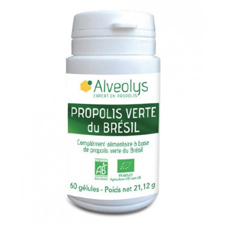 Propolis verte du Brésil Bio - 60 gélules - PHARMACIE VERTE - Herboristerie à Nantes depuis 1942 - Plantes en Vrac - Tisane - EP