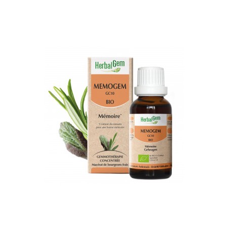 HERBALGEM MEMOGEM - 30ml - PHARMACIE VERTE - Herboristerie à Nantes depuis 1942 - Plantes en Vrac - Tisane - EPS - Bourgeon - My