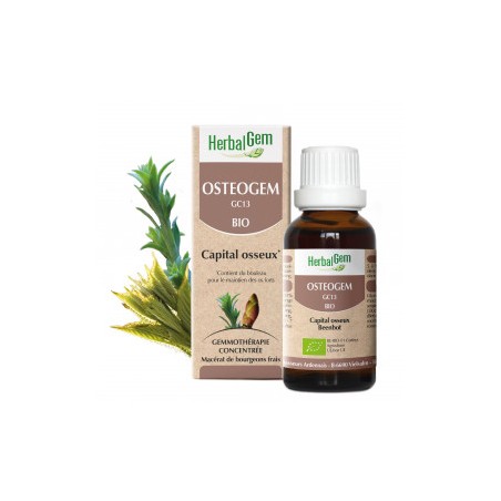 HERBALGEM OSTEOGEM - 30ml - PHARMACIE VERTE - Herboristerie à Nantes depuis 1942 - Plantes en Vrac - Tisane - EPS - Bourgeon - M