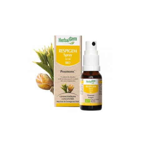 HERBALGEM RESPIGEM Spray - 15ml - PHARMACIE VERTE - Herboristerie à Nantes depuis 1942 - Plantes en Vrac - Tisane - EPS - Bourge