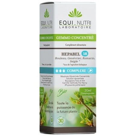 EQUINUTRI HEPABEL Complexe N°18 - 30ml - PHARMACIE VERTE - Herboristerie à Nantes depuis 1942 - Plantes en Vrac - Tisane - EPS -