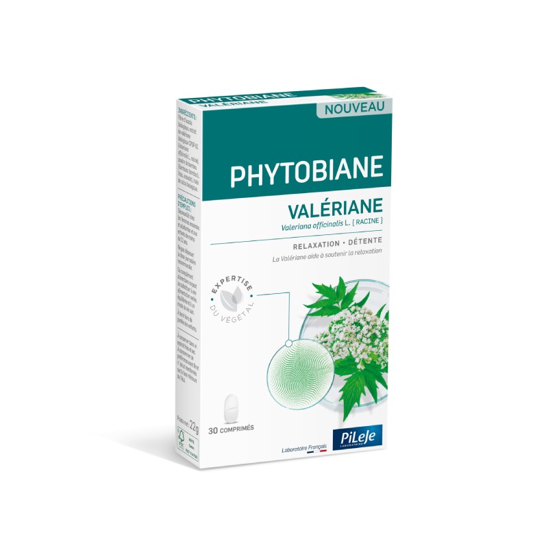 PHYTOBIANE Valériane - 30 comprimés à libération prolongée - PHARMACIE VERTE - Herboristerie à Nantes depuis 1942 - Plantes en V