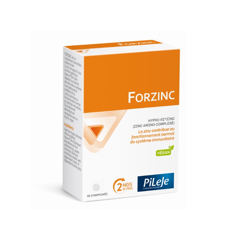 FORZINC  - 60 comprimés - PHARMACIE VERTE - Herboristerie à Nantes depuis 1942 - Plantes en Vrac - Tisane - EPS - Bourgeon - Myc