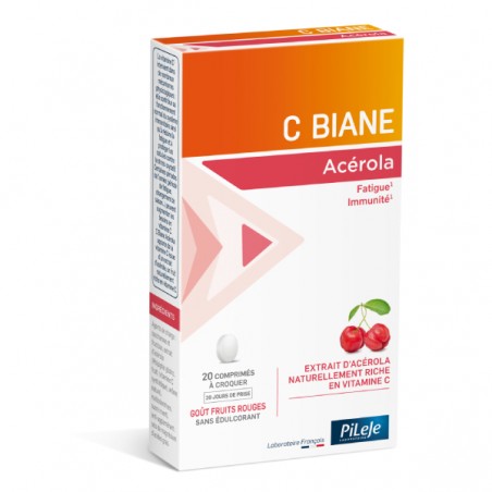 C BIANE Acérola - 20 comprimés - PHARMACIE VERTE - Herboristerie à Nantes depuis 1942 - Plantes en Vrac - Tisane - EPS - Bourgeo