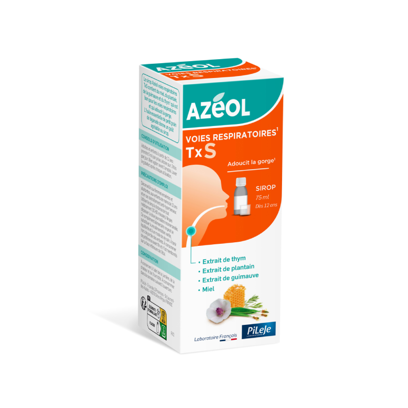 AZEOL Toux Sèche - Flacon 75ml - PHARMACIE VERTE - Herboristerie à Nantes depuis 1942 - Plantes en Vrac - Tisane - EPS - Bourgeo