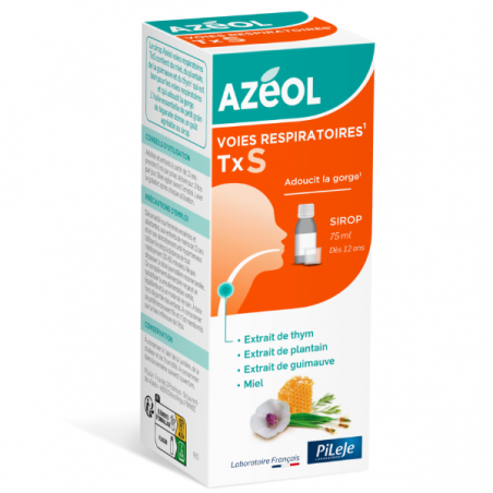 AZEOL Toux Sèche - Flacon 75ml - PHARMACIE VERTE - Herboristerie à Nantes depuis 1942 - Plantes en Vrac - Tisane - EPS - Bourgeo