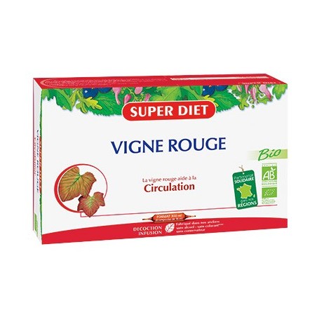 VIGNE ROUGE BIO - 20 ampoules 15ml - PHARMACIE VERTE - Herboristerie à Nantes depuis 1942 - Plantes en Vrac - Tisane - EPS - Bou