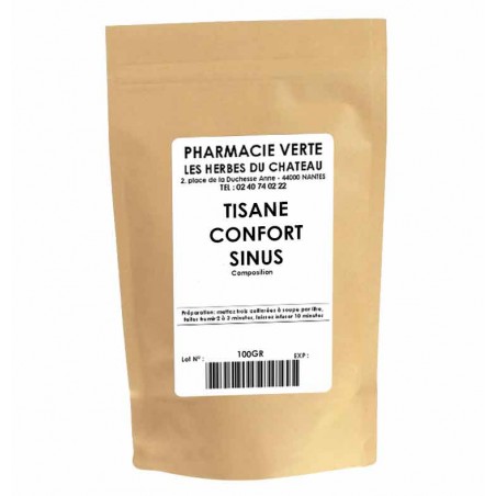 CONFORT SINUS - 100GR - PHARMACIE VERTE - Herboristerie à Nantes depuis 1942 - Plantes en Vrac - Tisane - EPS - Bourgeon - Mycot