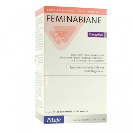 FEMINABIANE Conception  - 30 comprimés + 30 gélules - PHARMACIE VERTE - Herboristerie à Nantes depuis 1942 - Plantes en Vrac - T